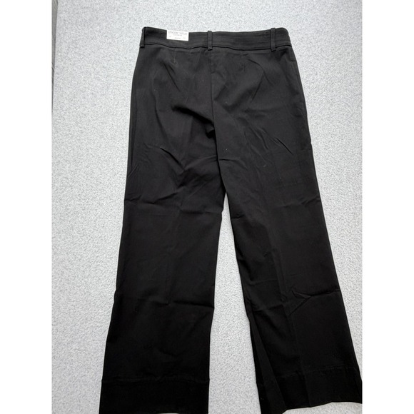 Chico's‎ Pants Womens 12R Black Wide Leg Crop Fly Front Double Stitch 2R Dressy - Picture 13 of 14
